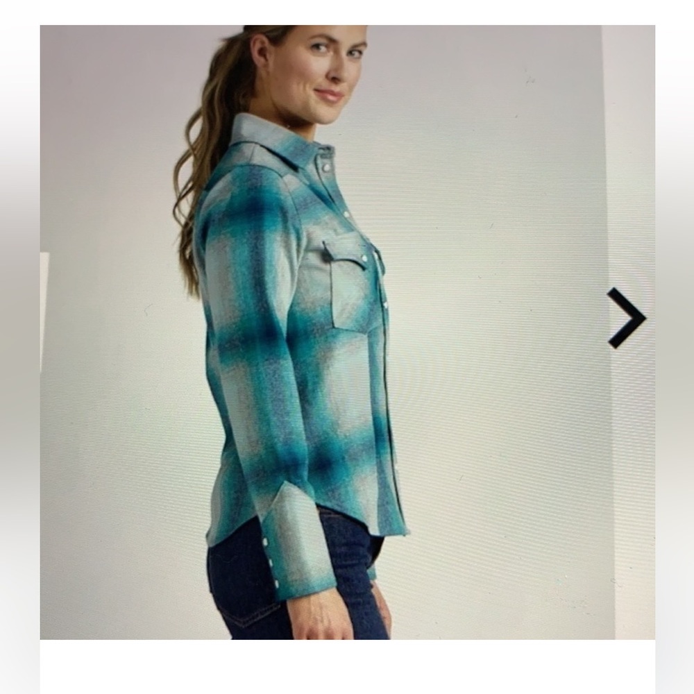 Pendleton Women’s Snap Front Wool Canyon Western Shirt XL - Picture 3 of 12